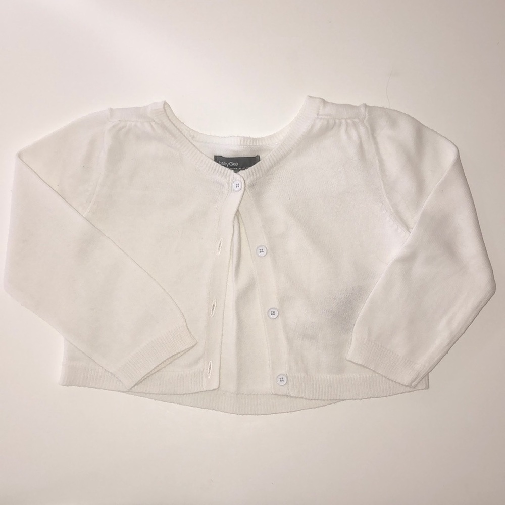 Baby Gap White Cardigan
